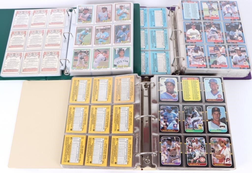 1981, 1987 & 1988 DONRUSS NEAR COMPLETE SETS (1 of 11)