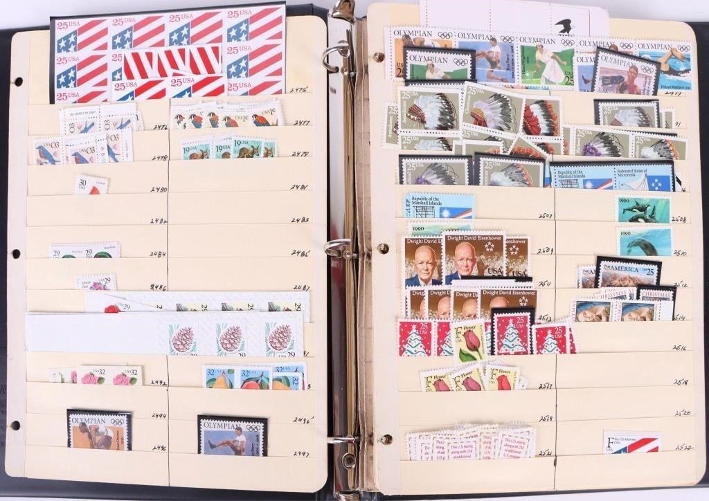 ASSORTED MINT U.S. POSTAGE STAMP COLLECTION ~400 (1 of 8)