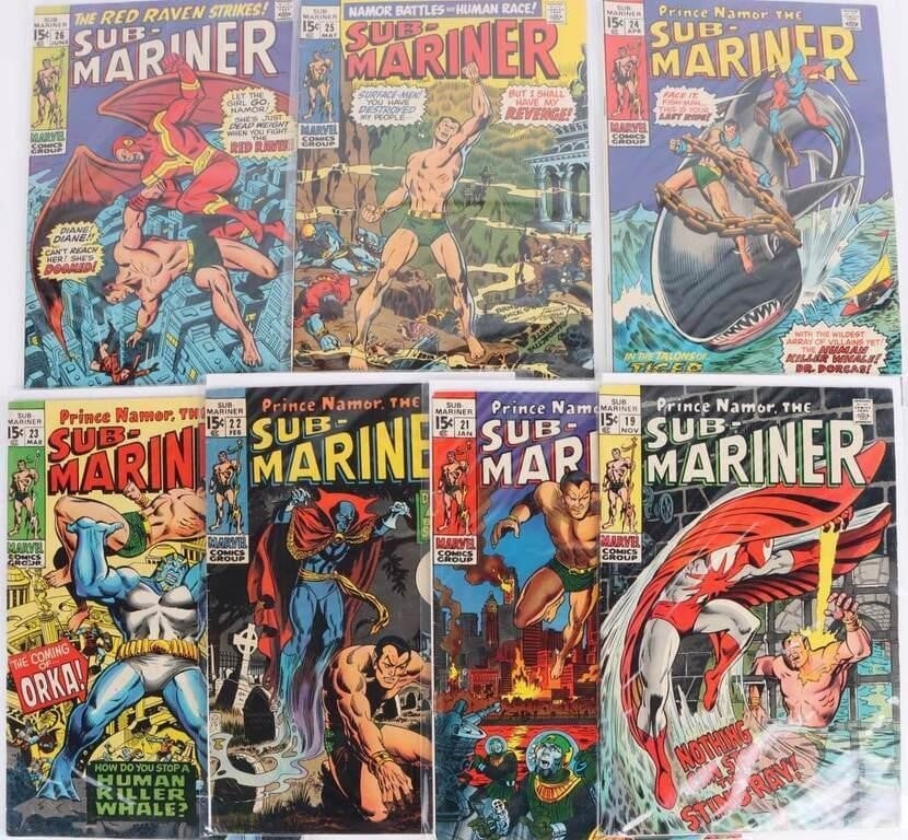 SUB-MARINER SILVER AGE COMICS #19, 21-26 (1 of 5)
