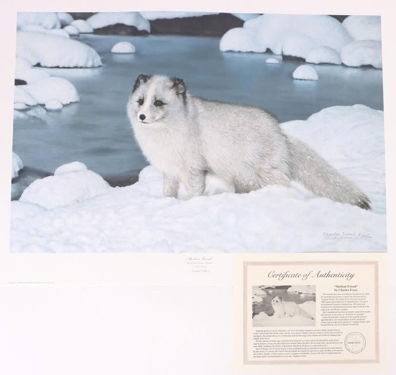 CHARLES FRACE ALASKAN FRIEND SIGNED LMTD PRINT (1 of 5)