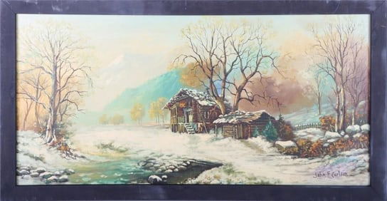 JOHN F. CARLSON ORIGINAL OIL IMPRESSIONIST AFTER
