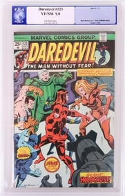 DAREDEVIL #123 PGX 9.0 1975 OFF-WHITE PGS.