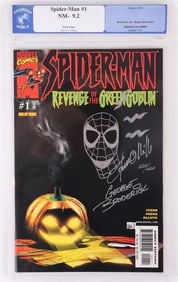 SPIDER-MAN #1: GREEN GOBLIN SIGNED COMIC CGG 9.2