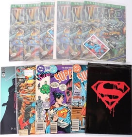 SUPERMAN & BATMAN COLLECTIBLE COMIC BOOKS - (12)