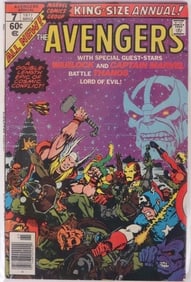 THE AVENGERS ANNUAL #7 DEATH OF WARLOCK COMIC