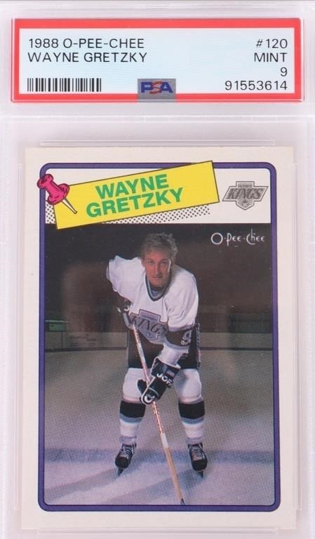 PSA 9 MINT 1988 O-PEE-CHEE WAYNE GRETSKY #120 (1 of 2)