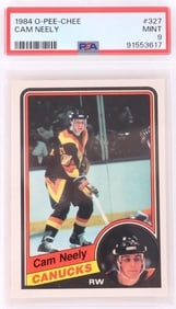PSA 9 MINT CAM NEELY 1984 O-PEE-CHEE #327 CARD