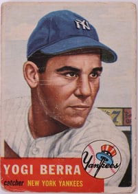 1953 TOPPS YOGI BERRA #104 HOF BASEBALL CARD