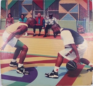 VINTAGE NIKE AIR RAID 1992 ADVERTISING CARDBOARD