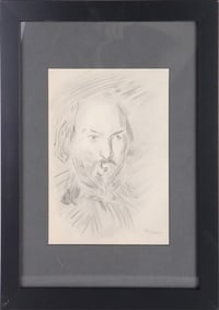 PAUL CEZANNE ORIGINAL PORTRAIT SKETCHING AFTER