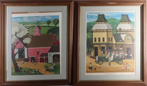 ROBERT FRANKE FRAMED ORIGINAL PRINTS - (2)