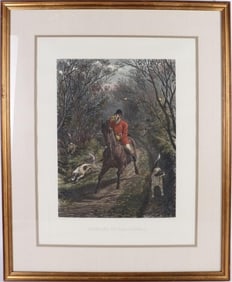 S. WILLIAMS 'BRINGING ON TAIL HOUNDS' ENGRAVING