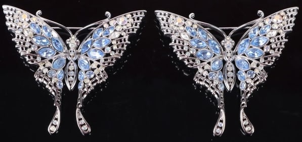 NOLAN MILLER DESIGNER BUTTERFLY BROOCHES