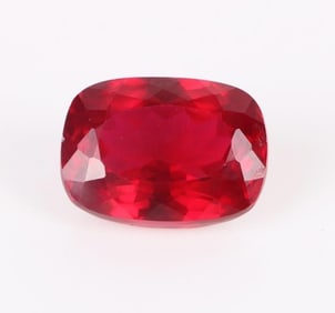 24.10CT LARGE CUSHION-CUT RED RUBY LOOSE GEMSTONE