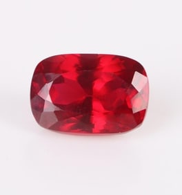 24.65CT LARGE CUSHION-CUT RED RUBY LOOSE GEMSTONE