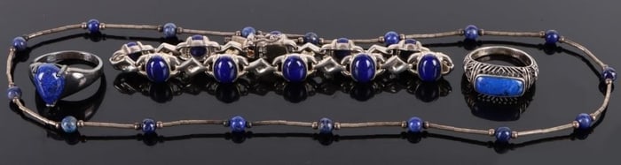 MATCHING LAPIS STERLING SILVER LADIES JEWELRY