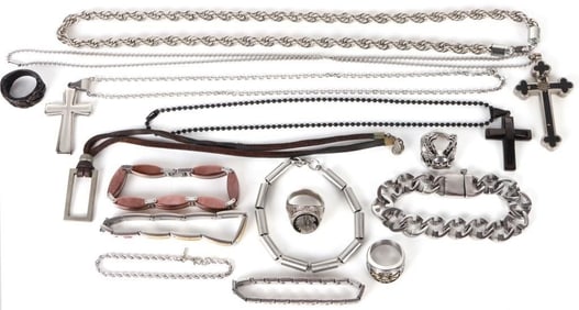 COLLECTIBLE MEN'S METAL FASHION JEWELRY