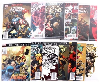 THE NEW AVENGERS#28-48 MARVEL COMIC BOOK LOT OF 21