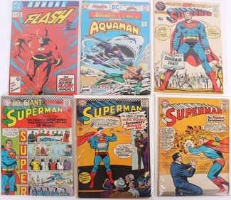 ASSORTED DC SILVER AGE TO MODERN AGE COMICS - (6)
