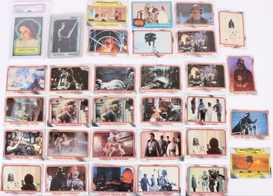 1977-1980 STAR WARS TRADING CARDS - LOT OF 32