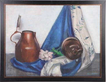 TAMARA DE LEMPICKA ORIGINAL ACRYLIC PAINTING AFTER