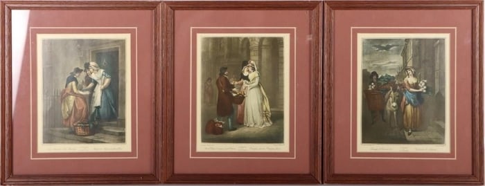 F. WHEATLEY R.A. 'CRIES OF LONDON' PRINTS (3)