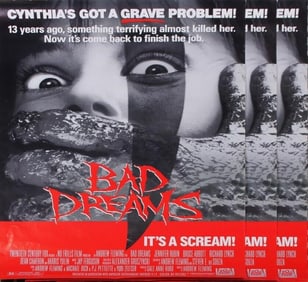 1988 BAD DREAMS ORIGINAL MOVIE POSTERS - LOT OF 3
