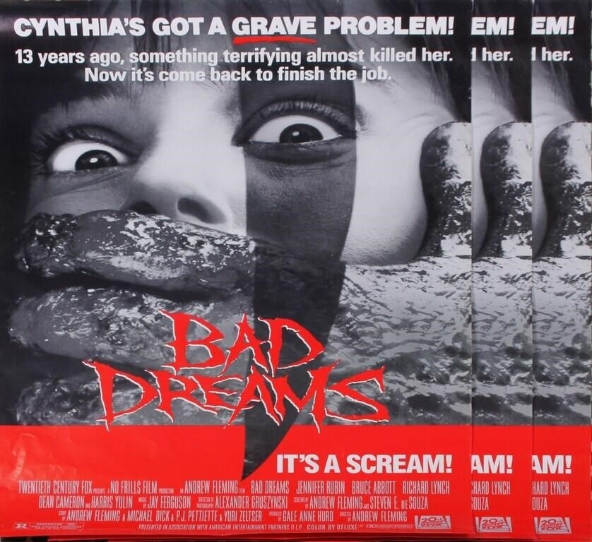 1988 BAD DREAMS ORIGINAL MOVIE POSTERS - LOT OF 3 (1 of 2)