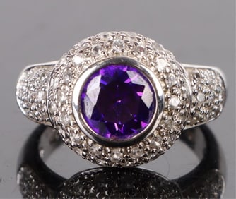 STERLING SILVER ASSORTED GEMSTONE LADIES RING