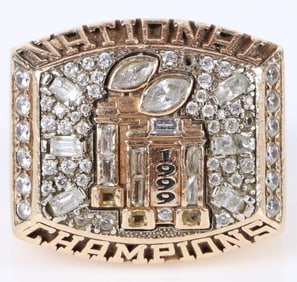 10K YELLOW GOLD FSU 1999 NATIONAL CHAMPION RING