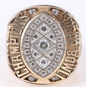 10K YELLOW GOLD FSU 1995 SUGAR BOWL CHAMPION RING