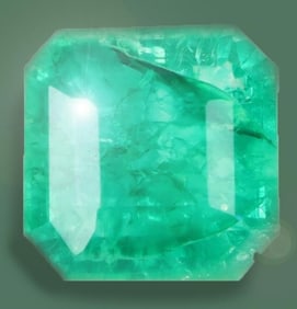 9.55CT BRIGHT GREEN EMERALD LOOSE GEMSTONE