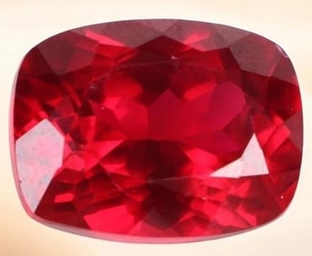 21.35CT LARGE CUSHION-CUT RED RUBY W/ GIE CERT