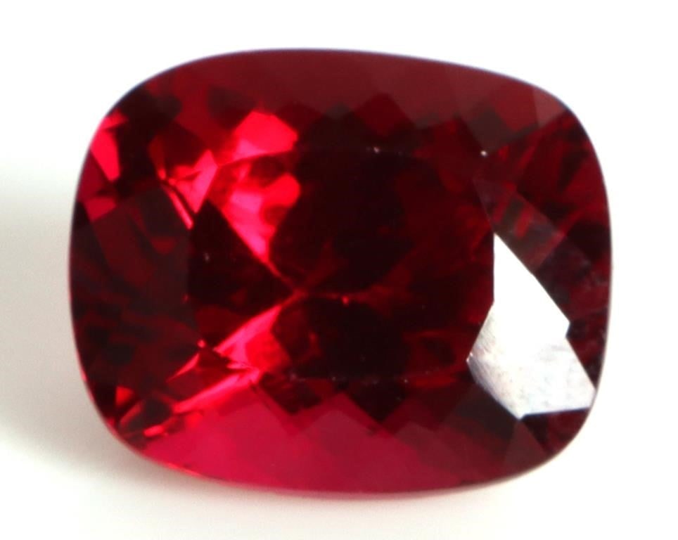 14.15CT RED CUSHION-CUT RUBY LOOSE GEMSTONE (1 of 5)