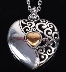 BRIGHTON ECSTATIC REVERSE HEART LADIES NECKLACE