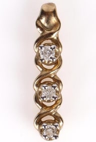 10K YELLOW GOLD DIAMOND LADIES PENDANT