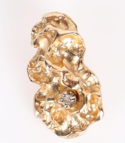 14K YELLOW GOLD DIAMOND LADIES PENDANT