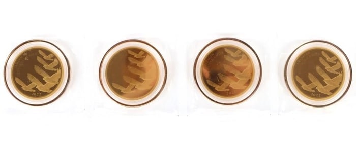 2022 FINE GOLD AMERICAN QUINTUPLE $5 EAGLES - (4)