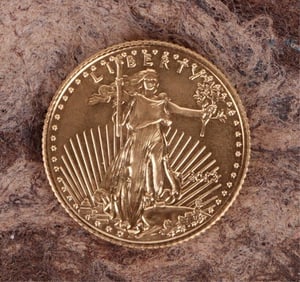 2013 P $5 AMERICAN GOLD EAGLE BU 0.1 OZ GOLD COIN