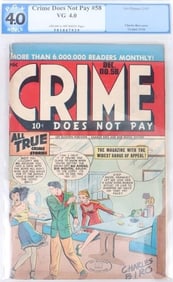 CRIME DOES NOT PAY #58 LEV GLEASON 1947 PGX 4.0