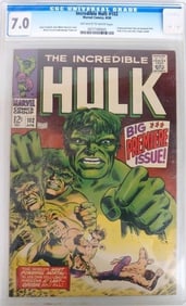 INCREDIBLE HULK #102 CGC 7.0 - TITLE RESUMES