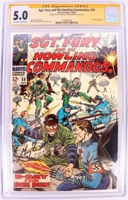 SGT. FURY & HIS HOWLING COMMANDOS #59 CGC SIGNED