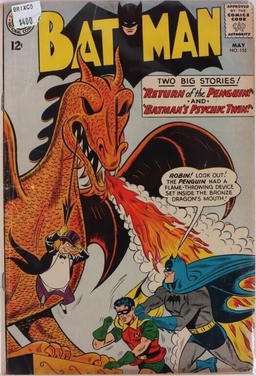 BATMAN #155 DC 1963 PENGUIN IN SILVER AGE (1 of 3)