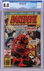 DAREDEVIL #131 CGC 8.0 MARVEL 1976 1ST BULLSEYE