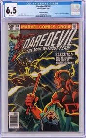 DAREDEVIL #168 CGC 6.5 MARVEL 1981 1ST ELECKTRA