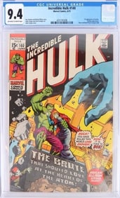 INCREDIBLE HULK #140 CGC 9.4 - 1ST JARELLA