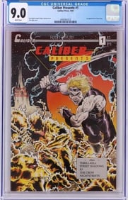 1ST APP. OF THE CROW! CALIBER PRESENTS #1 CGC 9.0