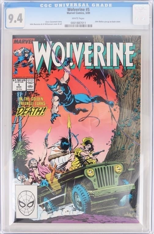 WOLVERINE #5 MARVEL 1989 CGC 9.4 (1 of 4)