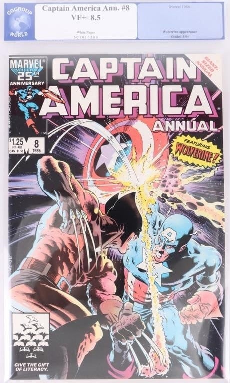 CAPTAIN AMERICA ANNUAL #8 MARVEL 1986 CGC 8.5 (1 of 4)