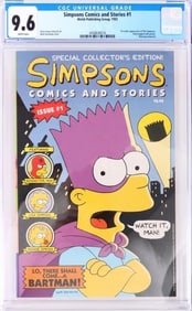 SIMPSONS COMICS AND STORIES #1 CGC 9.6 WELSH 1993